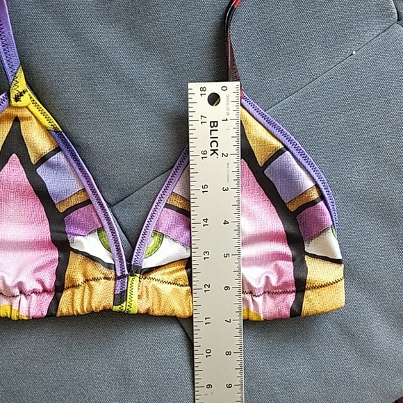 NWOT Italian Colorful Bikini top - Picture 6 of 6